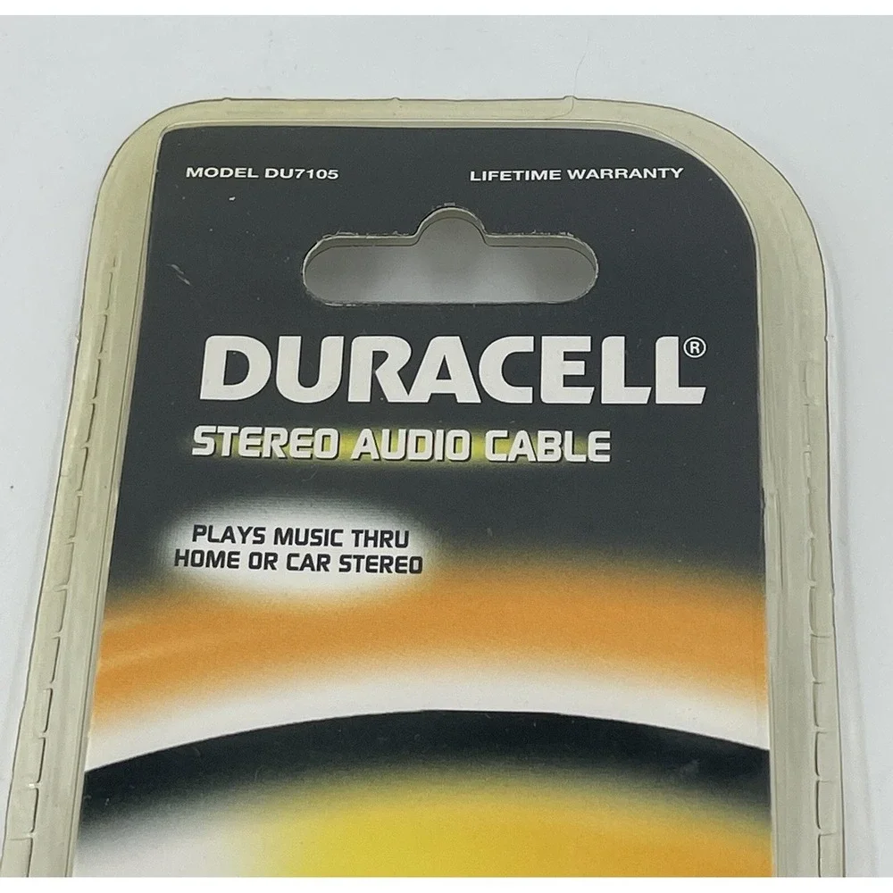 NEW! Duracell Stereo Audio Cable DU7105, Use w/ Any Device with a‎ 3.5mm Jack
